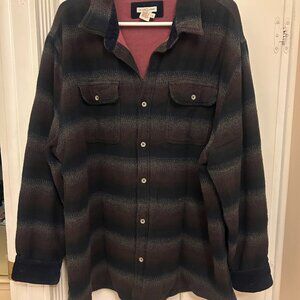 Carbon2Cobalt plaid burgundy winter/fall lined jacket- BRAND NEW!